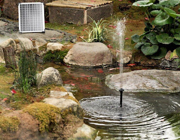 Sun-Powered Serenity: Transform Your Pond with Solar Panel Pump Fountains