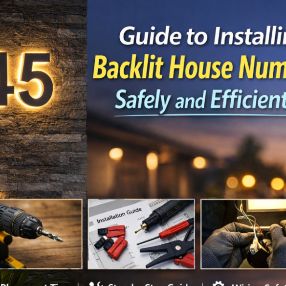 Backlit House Numbers