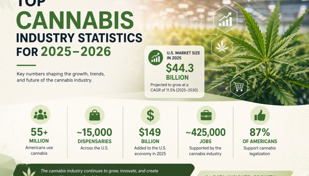 Top Cannabis Industry Statistics for 2025-2026 You Need to Know