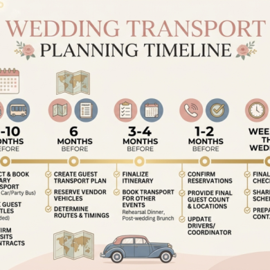 Wedding Transport Planning Timeline | Wedding Car Hire Guide