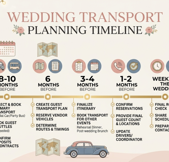 Wedding Transport Planning Timeline | Wedding Car Hire Guide