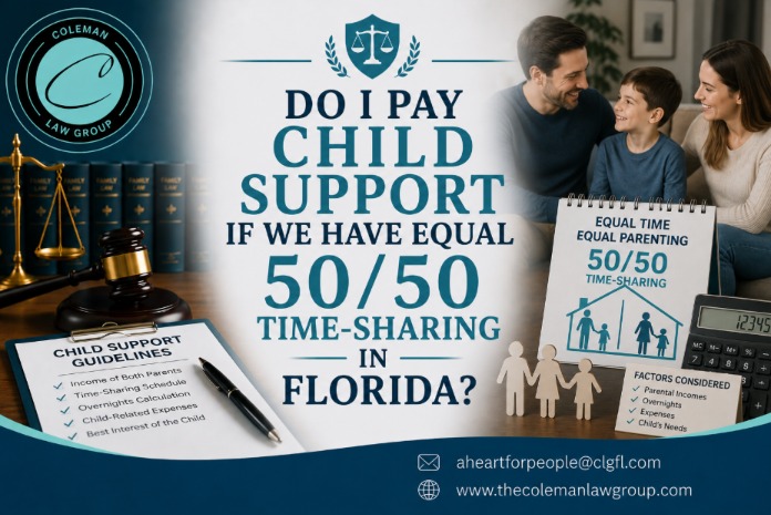 Do I Pay Child Support If We Have Equal 50/50 Time-Sharing in Florida?