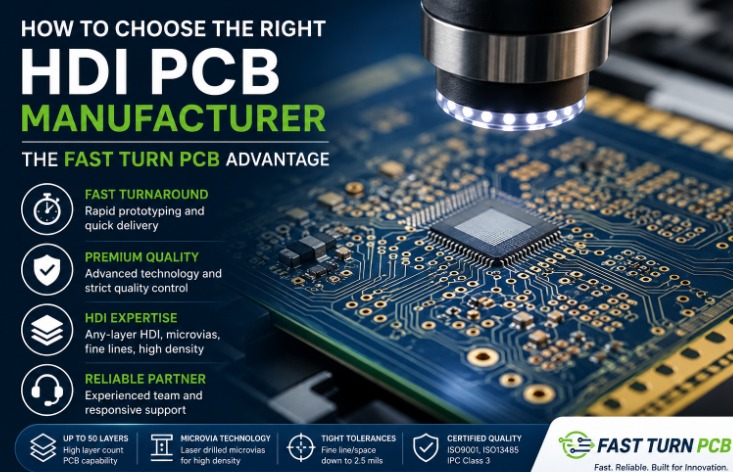 How to Choose the Right HDI PCB Manufacturer: The Fast Turn PCB Advantage