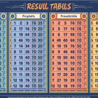 How Result Tables Help Readers Understand 4D Draws