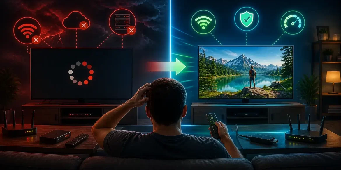 IPTV Buffering Every 20 Seconds? The 12-Minute Test to Find the Real Cause in 2026